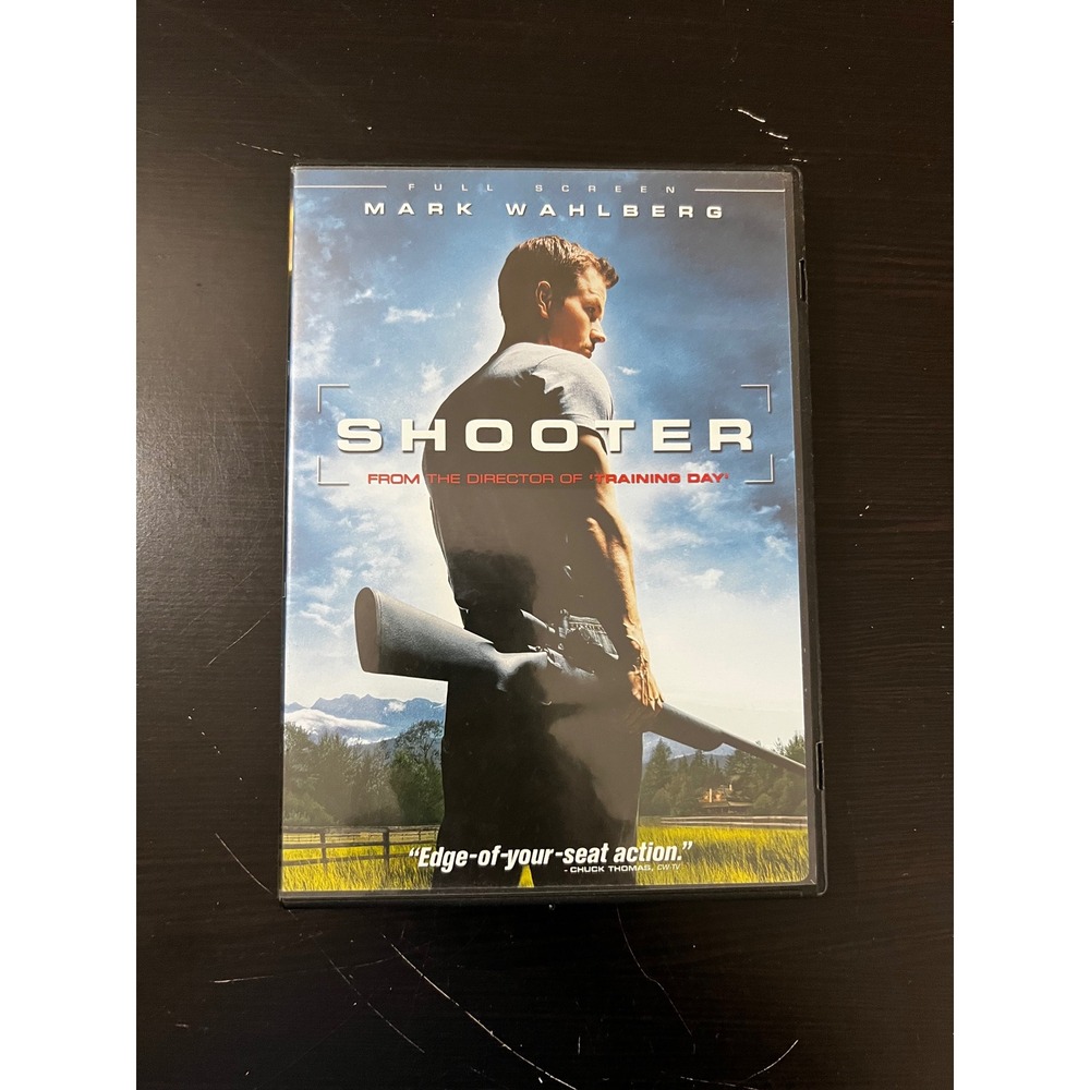 Shooter DVD 2007 Full Screen Mark Wahlberg Antoine Fuqua Action Thriller Movie